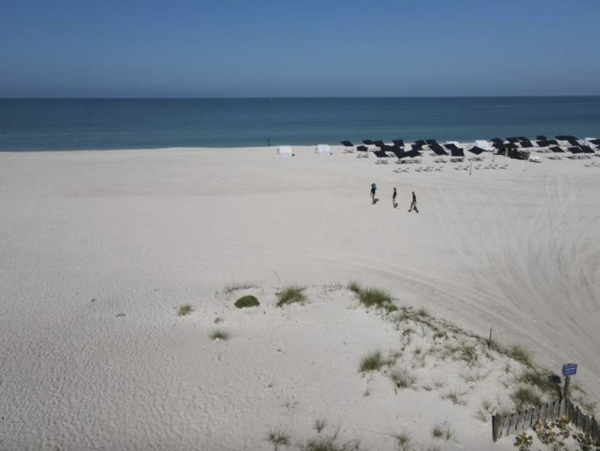 Walk right onto the sand